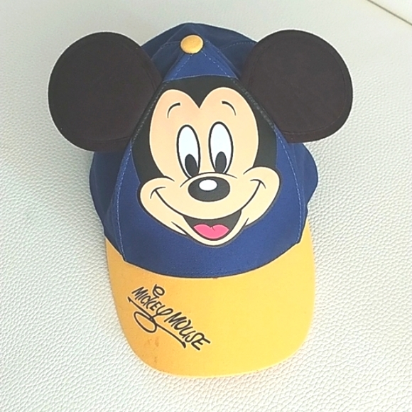 Disney Mickey Mouse blue & yellow ball Cap Adjustable - Picture 1 of 6